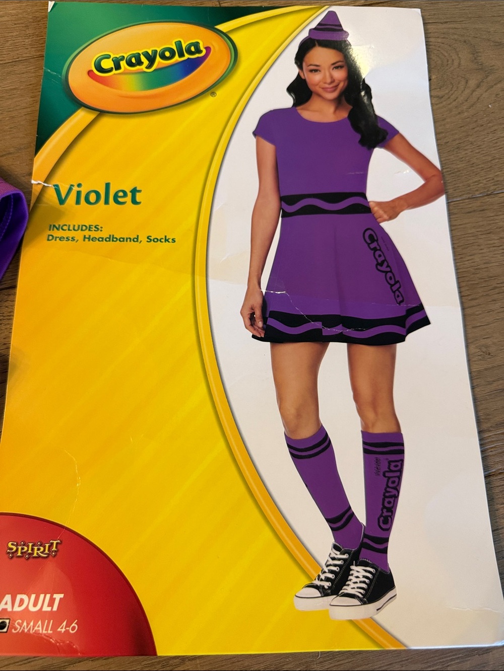 Crayola Violet Crayon Costume - Picture 3 of 5